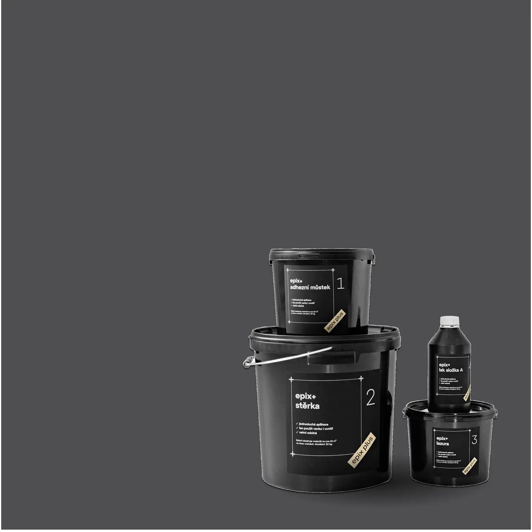 Microcement epix+ Graphite My Store