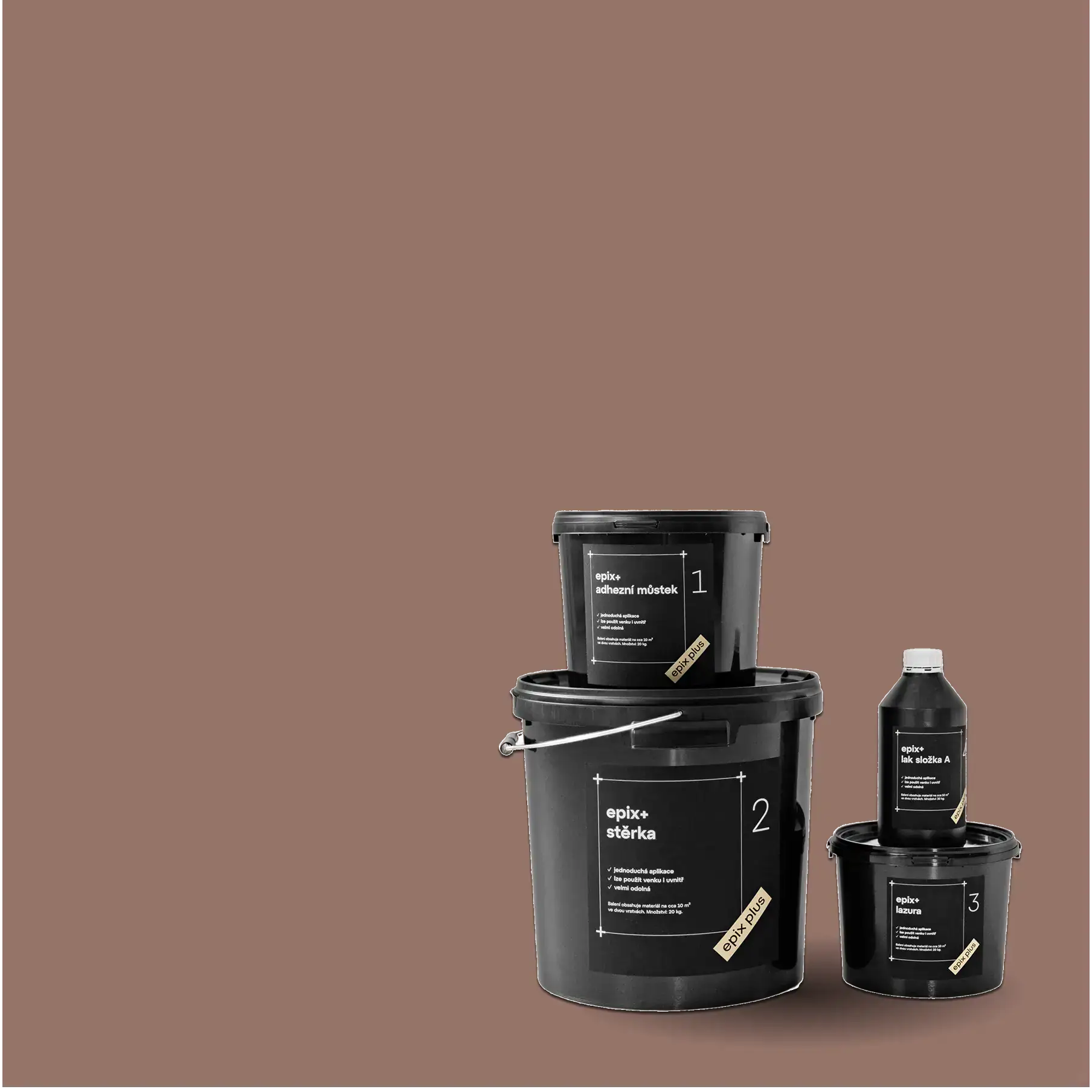 Microcement epix+ Terra Noir My Store
